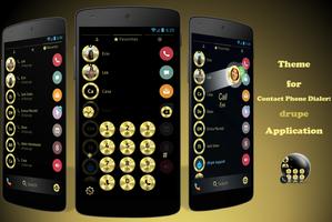 MetalGold طالب & جهات الاتصال الملصق