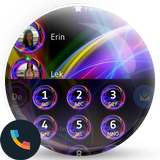 Neon Abstract Phone Dial Theme icône