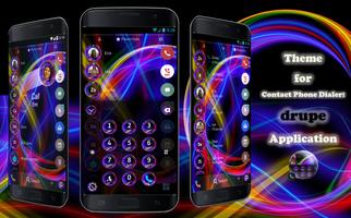 Neon Abstract Phone Dial Theme Affiche
