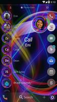 Neon Abstract Phone Dial Theme captura de pantalla 3