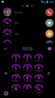 Theme Dialer Neon Purple capture d'écran 1