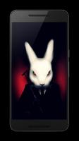 Evil Rabbit Devilish Wallpaper Affiche