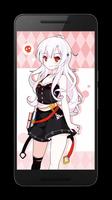 Goth Anime Red Eyes Wallpaper Affiche