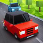 Blocky Cars: Traffic Rush icône