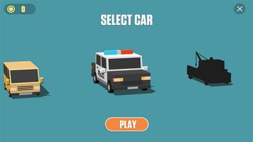 Blocky Cars: Traffic Rush تصوير الشاشة 3