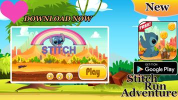 Stitch Run Adventure abcya Affiche