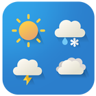 Cartoon cute weather Icon set 图标