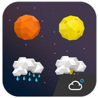 Star style weather iconset biểu tượng