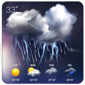monthly weather&precipitation icon monthly weather&precipitation icon