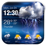 Wettervorhersage Widget Zeichen