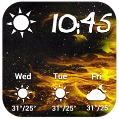 Widget de previsão do tempo