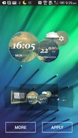 3 Schermata Moto Blur Style Weather Clock