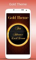 Gold Theme Advance Lock Screen imagem de tela 1