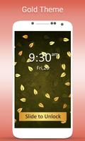 Gold Theme Advance Lock Screen imagem de tela 3