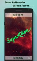 Signature Lock Screen Affiche