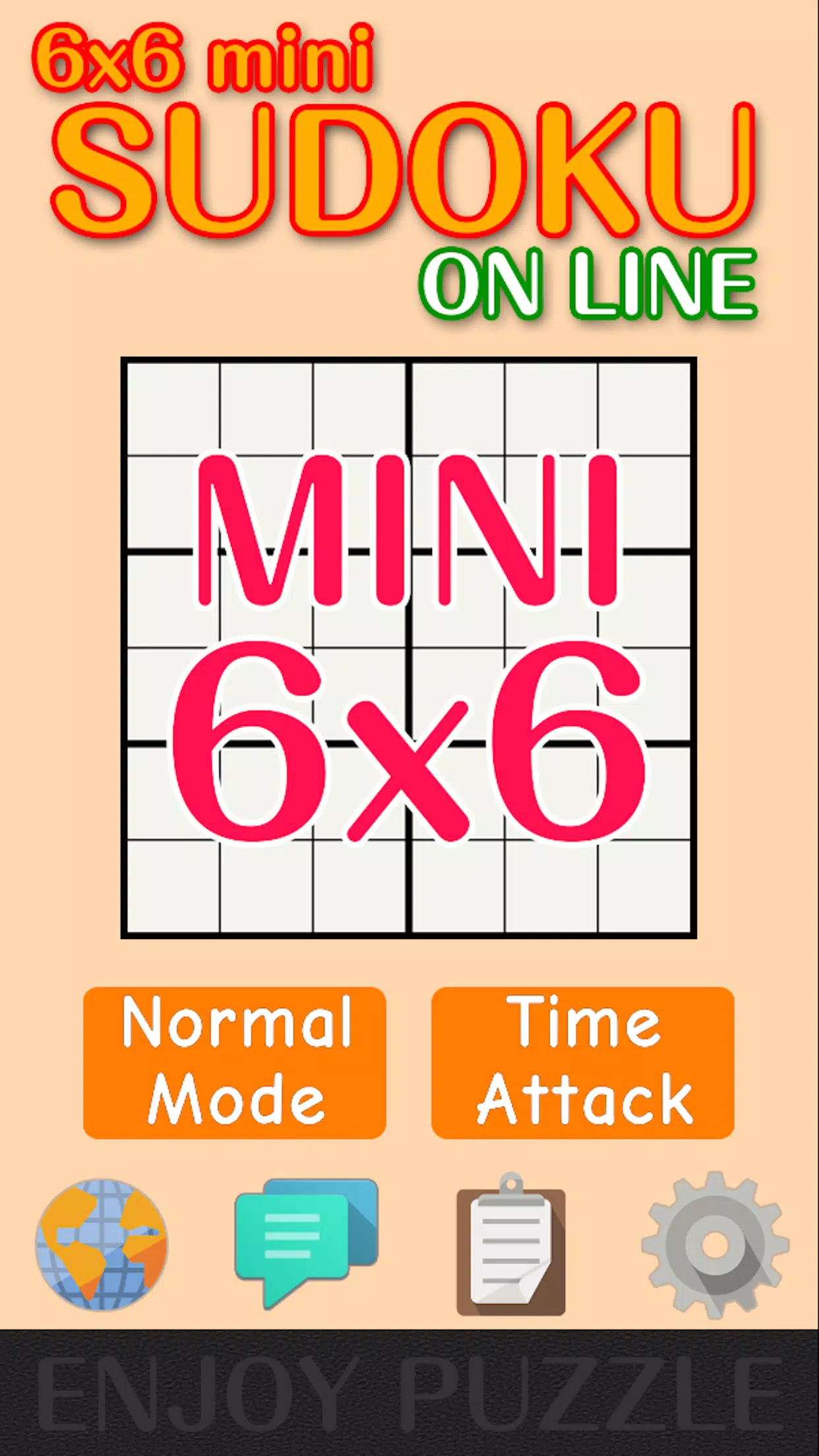 6x6 mini Sudoku Puzzle ON LINE APK for Android Download