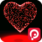 3D Valentine Heart Magic Live أيقونة