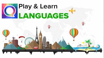 Play i uczyć się języków plakat