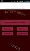 Entertainmen  -- Movie quize Poster