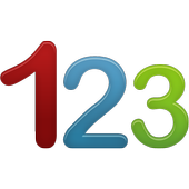 English numbers icon