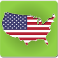 США Карта - Физическая