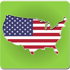 USA Map biểu tượng