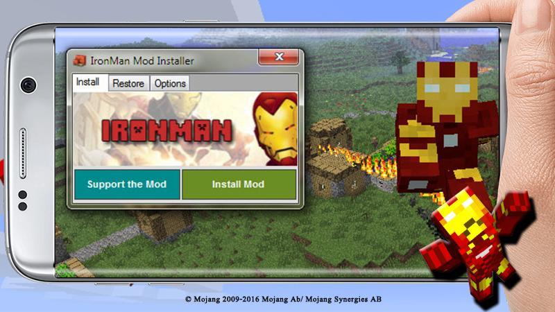 Android 用の Mod Iron Man For Minecraft Pe Apk をダウンロード