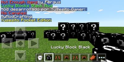 Mod Lucky Blocks Black for Minecraft PE capture d'écran 2