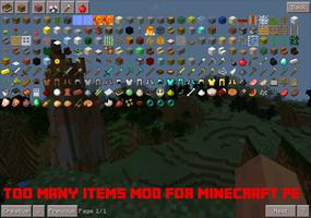Too Many Items Mod PE-poster