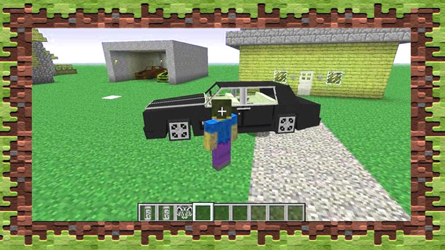 minecraft с мебелью и с машинами