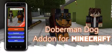 Doberman Dog Add-on for Minecraft