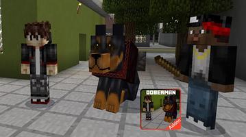 Doberman Dog Add-on for Minecraft Affiche