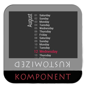 Month List for Kustom KLWP icon