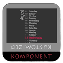 Month List for Kustom KLWP APK