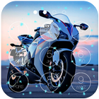 Motorbike Lock Screen Live WP icône