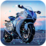Motorbike Lock Screen Live WP icône