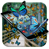 Butterfly in Phone ikona