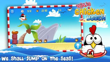 Ninja Chicken Beach screenshot 2