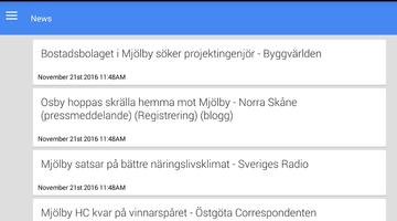 Nachrichten aus Mjölby screenshot 1