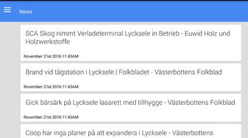 Nachrichten aus Lycksele capture d'écran 1