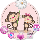 Monkey Cute Theme icône