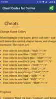 Cheat Code For Games Screenshot 3