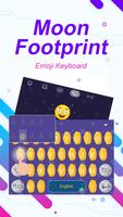 1 Schermata Moon Footprint Theme&Emoji Keyboard