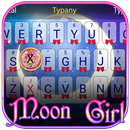 Moon Girl Theme&Emoji Keyboard APK