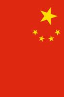 China Flag Affiche