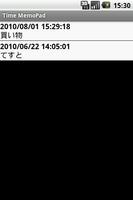 Time MemoPad 日本語版 screenshot 2