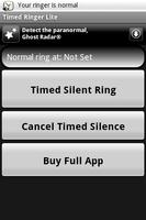 Timed Ringer Silencer Lite تصوير الشاشة 1