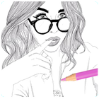 coloring book for girls icon