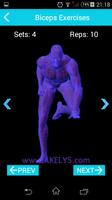 Gym Exercises - 3D Animation capture d'écran 3