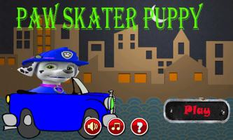 Paw Skater Puppy Poster